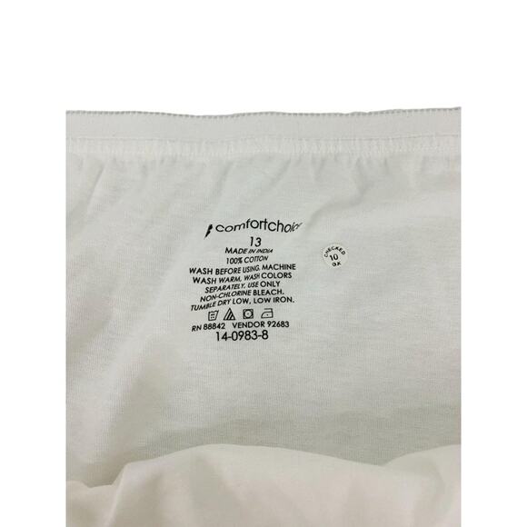 Woman Within Comfort Choice Pure White Brief Cotton Panty Size 13 - Picture 4 of 7
